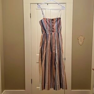 Free People maxi sundress size small EUC - 100% cotton, lined, removable straps